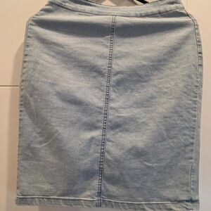 Light Blue Denim Skirt